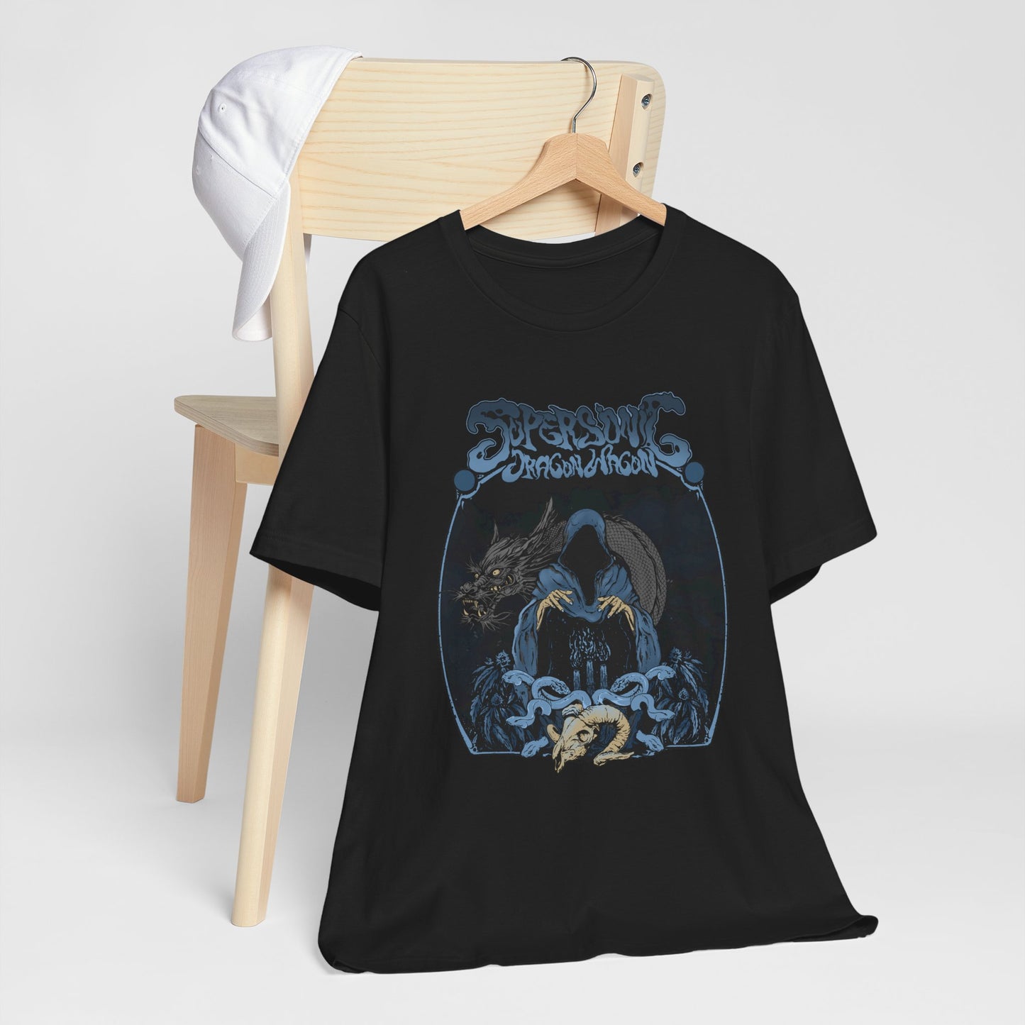 The Dark Arts T-Shirt with Wizard and Dragon Design