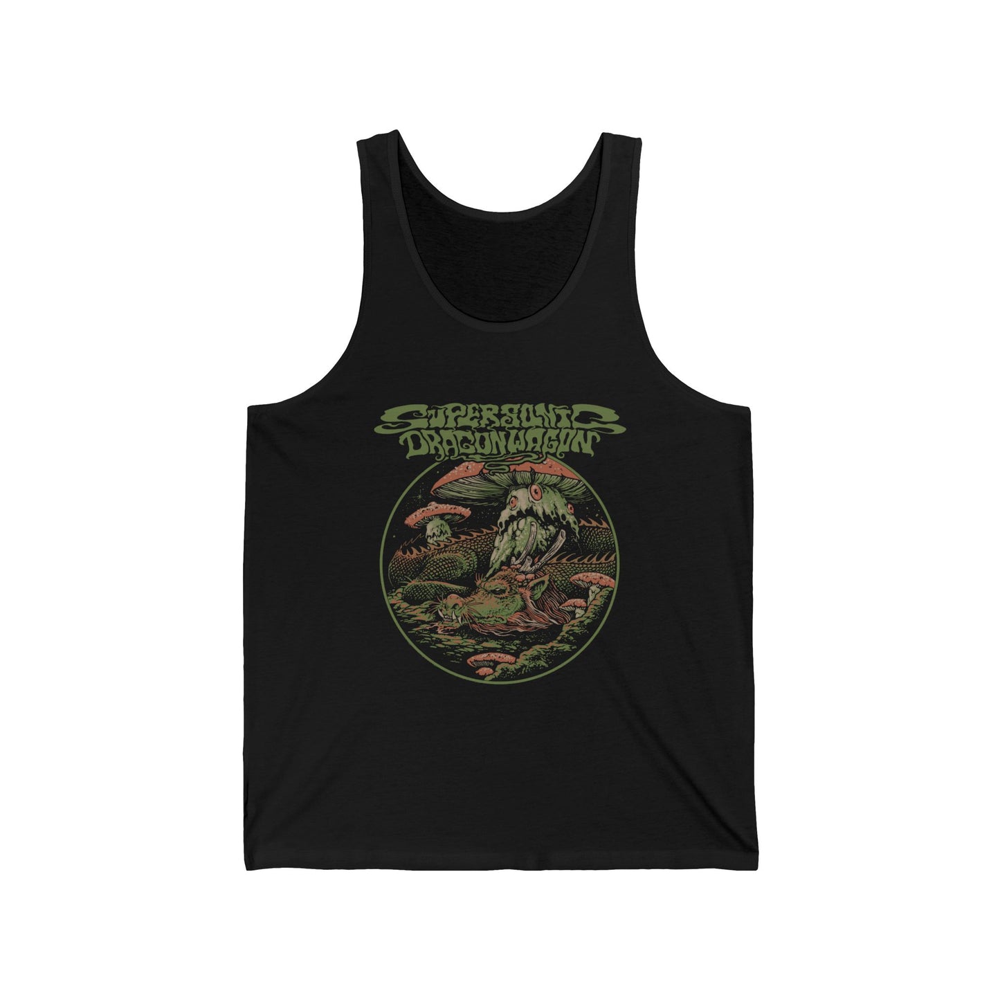 Shroom Dragon Tank Top — "Shrooming Imagination" Graphic Tee