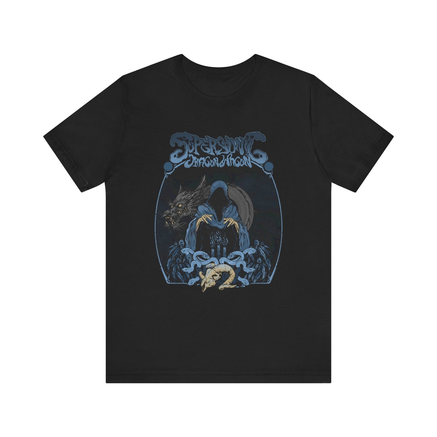 The Dark Arts T-Shirt with Wizard and Dragon Design