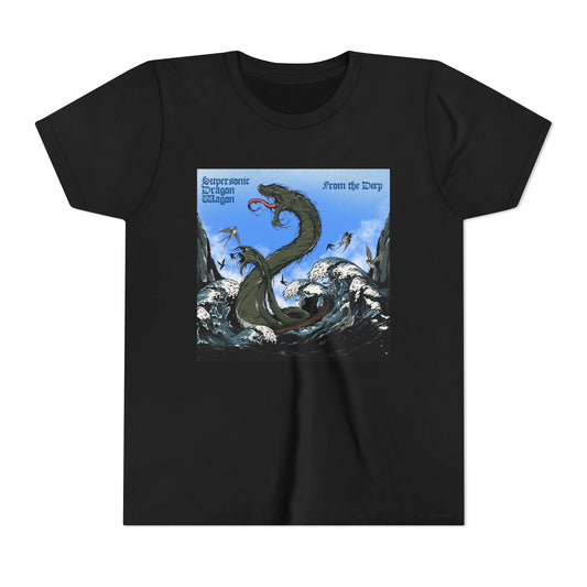 Youth Tee – Sea Serpent Illustration "From the Deep" Kids' Graphic Shirt