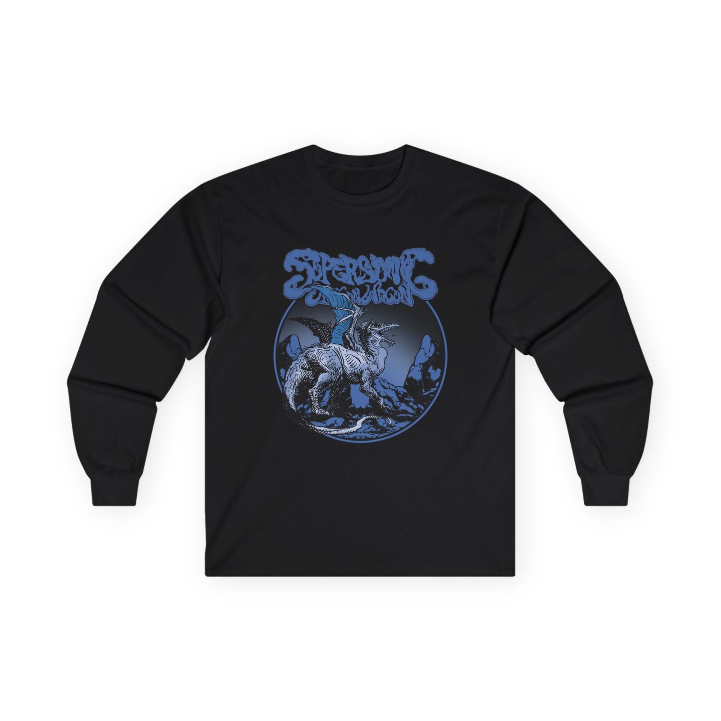 Mythical Dragon Graphic Long Sleeve Tee for Fantasy Lovers