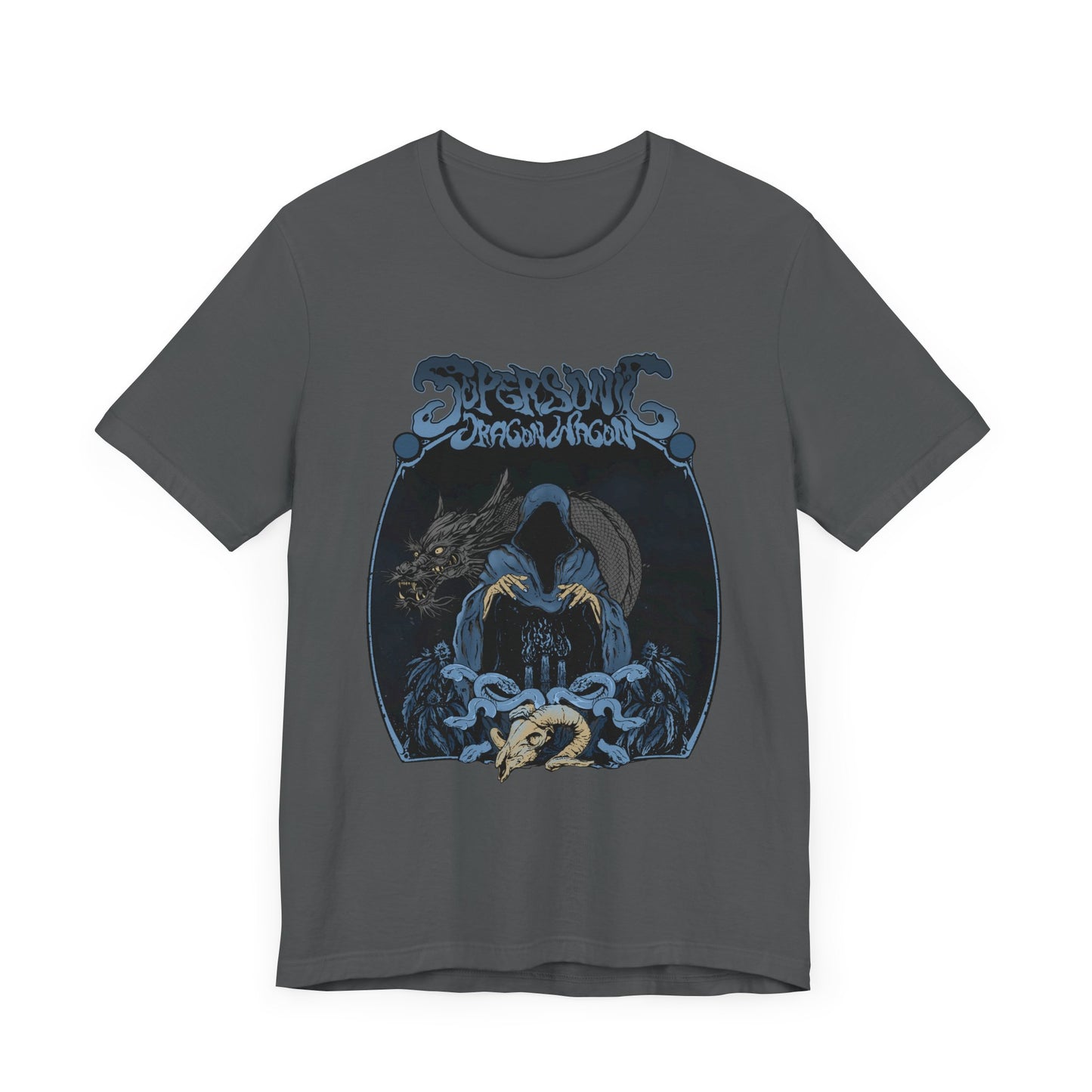 The Dark Arts T-Shirt with Wizard and Dragon Design