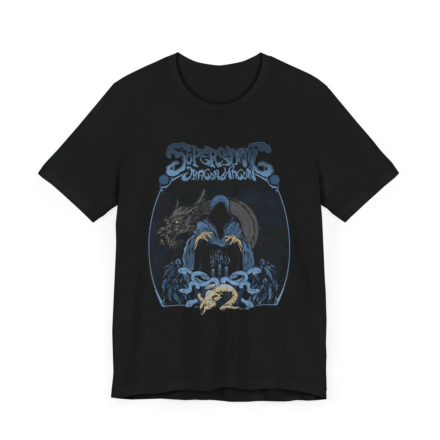The Dark Arts T-Shirt with Wizard and Dragon Design